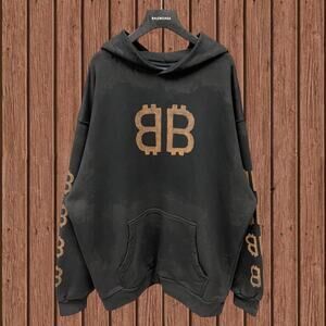 Classic Men's Balenciaga Hoodie Black